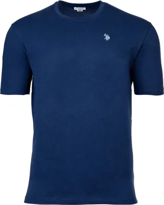 Immagine prodotto di U.S. POLO ASSN. T-shirt da uomo - Jersey cardato, girocollo, logo ricamato, cotone blu medio M