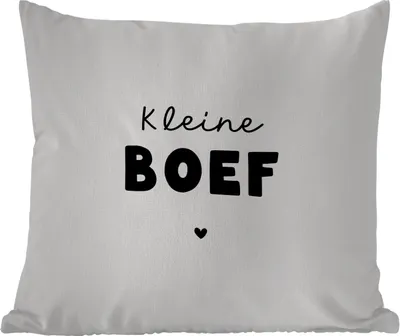 Produktbild von MuchoWow® Outdoor Kissen - Kinder - Zitate - Kleiner Schlingel - Sprichwörter - 50x50 cm - Wetterfest - Lounge Kissen - Komfortabel - Kissen mit Bild