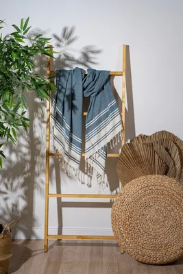 Produktbild von Mijolnir, New Diamond - Indigo, Indigo, Fouta (Strandtuch), 60 % BAUMWOLLE, 40 % POLYESTER, 90 x 170 cm