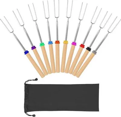 Produktbild von Famanu BBQ Spieße ausziehbar - 10 Stück, 30 cm bis 80 cm