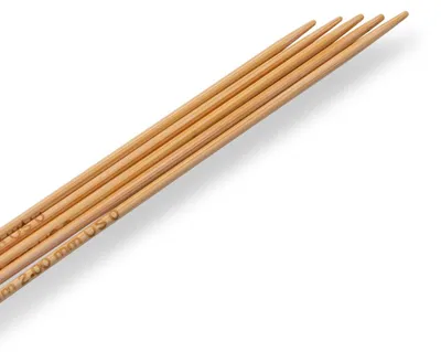 Productafbeelding van Prym breinaalden voor sokken, bamboe, 15 cm, 2,00 mm, dubbelpuntsbreinaalden, Natuurlijk/Natuurlijk, bamboe, 150 mm, 2 mm, 5 stuks