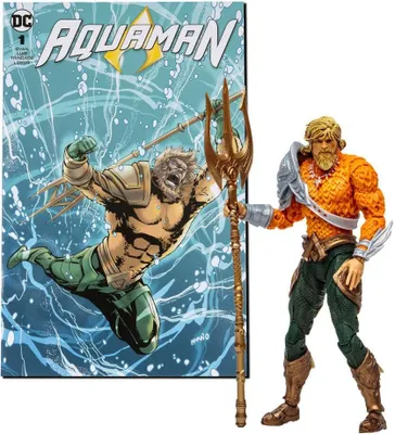 Produktbild von Mcfarlane Toys Aquaman-figur Und Comic Von Dc Comics 18 Cm Golden Golden One Size