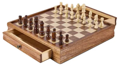 Immagine prodotto di Set di scacchi VEVOR in legno massiccio, set di scacchi e dama 2 in 1, scacchiera da 38 cm con cassetto portaoggetti e pezzi degli scacchi, per tornei, professionisti e principianti di adulti e bambini