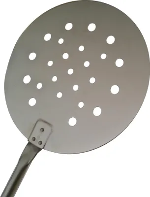 Produktbild von Gelochte Kochschaufel ø 18 cm. Edelstahl, H. 170 cm.