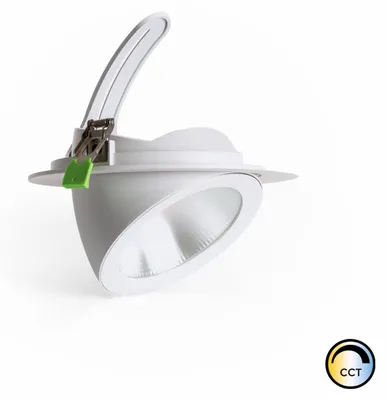 Produktbild von LED Downlight Einbaustrahler Schwenkbar Rund 60W Chip CCT 120 lm/W CCT Ausschnitt Ø 200 mm No Flicker 3000K - 4000K Wählbar (Warm-Neutral)