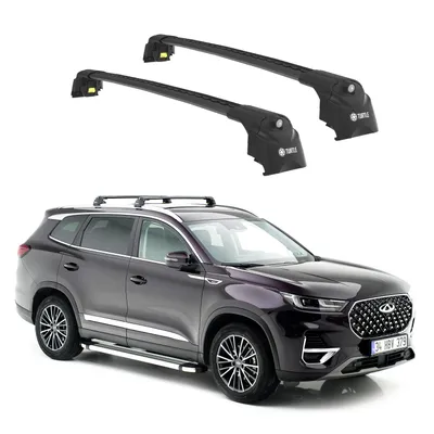 Zdjęcie produktu dla TURTLE BAGAŻNIK DACHOWY AIR-2 , Czarny do CHERY TIGGO 8 PRO 2022 2023 2024 SUV