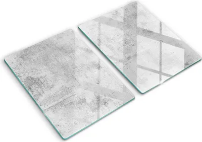 Produktbild von Abdeckung Glas - Küchenabdeckung - 2x40x52 cm - Abdeckplatte -Betonstruktur