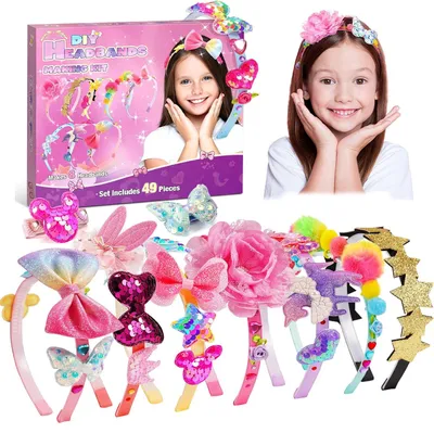 Productafbeelding van 3-9 Jaar Oude Meisjes Cadeaus: Meisjes Haaraccessoires Kunst en Craft Kits voor Kinderen Leeftijd 3-9