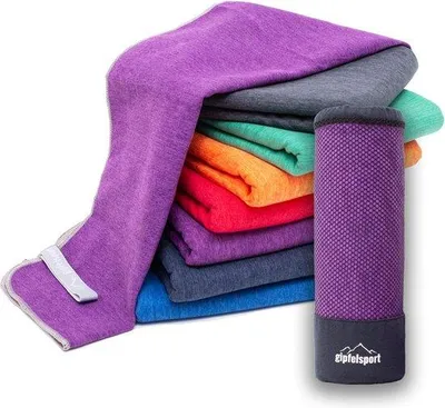 Produktbild von Mikrofaser-Handtuchset – Mikrofaser-Handtücher für Sauna, Fitness, Sport | Strandtuch, Sporttuch