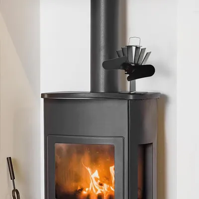 Immagine prodotto di vidaXL Ventilatore per stufa a funzionamento termico 2 pale nero