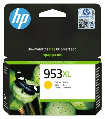 Produktbild von HP 953XL Gelb Original Tintenpatrone mit hoher Reichweite, Hoch, Gelb, Tinte auf Pigmentbasis, 18 ml, 1 Stück(e), Einzelpackung