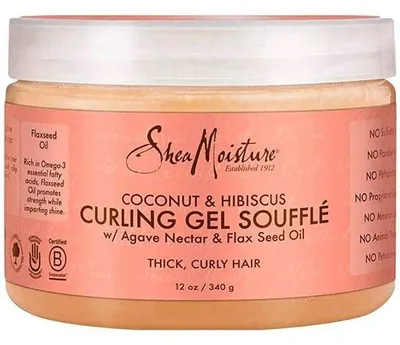 Imagen del producto de SheaMoisture 290315, Gel para el cabello, Unisex, 340 ml, Contiene extracto de hoja de agave Tequilana y extracto de caña de azúcar, pectina, vegetales..., Aplicar con moderación sobre el cabello húmedo o seco. Peinar con un peine de dientes anchos o con los dedos para dar forma a los rizos...., 1 unidad