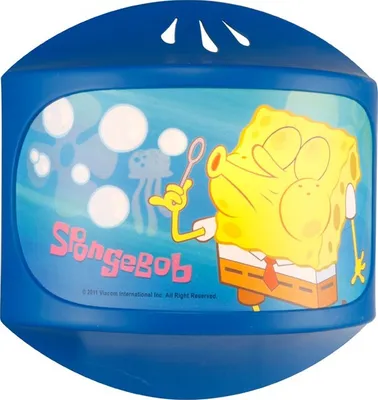 Produktbild von Wandlampe, blau, Spongebob Motiv, H 23,5 cm