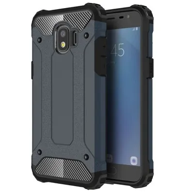 Produktbild von Hybrid Armor Hülle für Samsung Galaxy J2 Pro 2018 - Dunkelblau KP19184