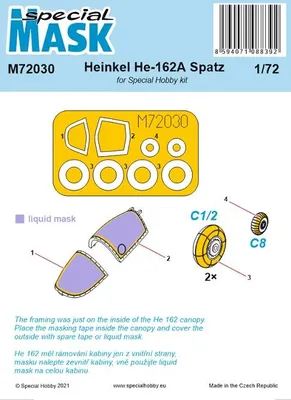 Produktbild von Special Hobby Heinkel He 162 MASK 1:72