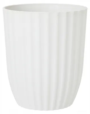 Image de Donika Cache-pot Décoratif Blanc Recyclé Haut 27 cm