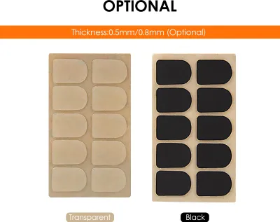 Imagen del producto de 10 unidades de almohadillas para boquilla de clarinete, parches para boquilla de clarinete, almohadillas para boquilla de clarinete, acolchado para la parte superior de la clarinete