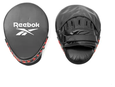 Produktbild von Reebok Jab & Hook Handpratzen aus Echtleder für professionelles Boxtraining