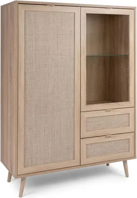 Produktbild von Highboard >Kuta< in Sonoma-Eiche Nachbildung - 101.4x139x40cm (BxHxT)