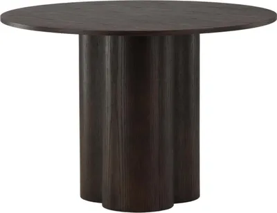 Obrázok produktu pre FURNLUX Jedálenský stôl Olivia Brown 110 cm / Hauptfarbe: Braun / Abmessungen: 110 x 110 x 75 cm