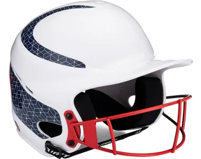 Produktbild von RIP-IT Vision Classic Pinstripe Softball Batting Helmet 2.0 for Women | XL White/Navy/Red Baseball/Softball Artikel