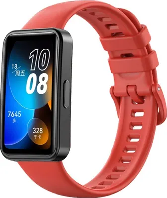 Zdjęcie produktu dla silikonowy pasek 16 mm do zegarka Huawei Band 8, kolor: czerwony