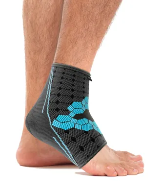 Produktbild von bonmedico Elastische Fußgelenk-Bandage Fußbandage Knöchelbandage stabilisierend, Größe:L