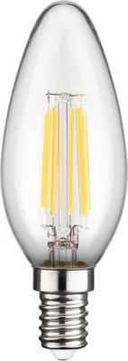 Produktbild von Filament-LED-Kerze, 6 W Sockel E14, warmweiß, nicht dimmbar