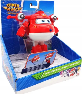Produktbild von Super Wings Jett Alpha Toys Großer Jett 13cm Verwandlungsfigur