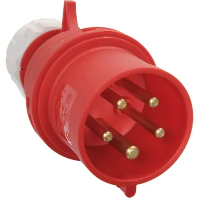 Obrázok produktu pre CEE zástrčka 400V 32A, vodotesná IP44 60422