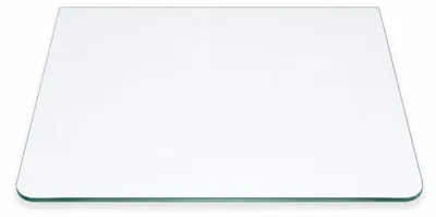 Produktbild von Kühlschrank Einlegeboden Glas 455 x 295 mm Klarglas 4 mm 2 Rundecken - (98,77 EUR / qm)