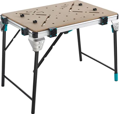 Obrázek produktu pro wolfcraft GmbH MASTER work 1600, Přenosný ponk, Hliník, MDF, Ocel, Černá, Hnědá, Stříbrná, 120 kg, Evropa, 1110 mm