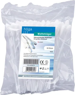 Imagen del producto de Soportes para algodón de 15 cm con cabezal grande, 50 unidades
