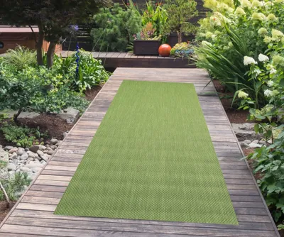 Produktbild von In- & Outdoor Teppich Unidesign grün Größe - 80 x 200 cm