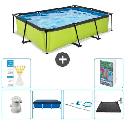 Immagine prodotto di Piscina gonfiabile rettangolare - 300x200x65 cm - 7 pezzi S241