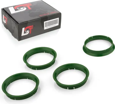 Produktbild von 4x Zentrierringe Grün Alufelgen Ø 72,5 - Ø 67,1 mm für ALFA ROMEO SUBARU TOYOTA