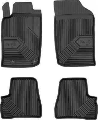 Produktbild von Fußmatten Gummimatten No.77 für Peugeot 206 1998-2009 TPE Gummi Schwarz 4 tlg