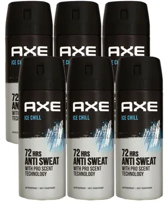 Produktbild von Axe Ice Chill 6 x 150 ml Deospray Deodorant Frozen Mint & Lemon Set