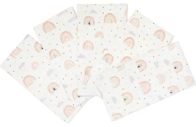 Produktbild von Stoffwindel 70x70 cm Rainbow (5er Pack)