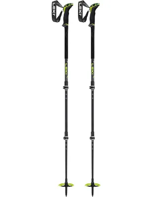 A pair of trekking poles against a white background.