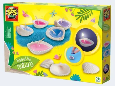 Produktbild von SES Muschelkerzen Bastel-Set nature 6+