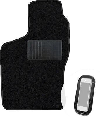 Produktbild von moto-MOLTICO Fahrer Fußmatte Auto Velours Fahrerseite Autoteppiche Schwarz Fahrermatte 1-teilig passend für Opel Calibra 1990-1997