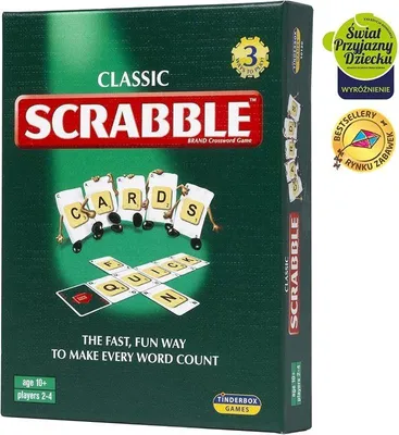 Zdjęcie produktu dla Scrabble Karty Wersja Angielska Piatnik