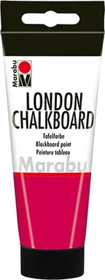 Produktbild von Marabu 12680050123 - Tafelfarbe, London Chalkboard peperoni 100 ml, Wasserbasis, speichelecht,  deckend, schnell trocknend, nach Trocknen m. Kreide beschreibbar und mit Wasser abwischbar