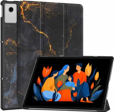 Produktbild von imoshion Design Trifold Klaphülle Lenovo Idea Tab Plus - Black Marble
