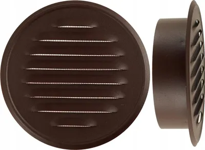 Produktbild von Metall-Luftgitter Mit Ø 100 Mm FEINZ Flansch Robust Und Langlebig Perfekte Belüftung Braun