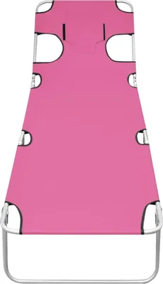 Produktbild von VidaXL 310333, Lounge, Gepolsterter Sitz, Stahl, Polyester, Magenta, 120 kg, 1890 mm
