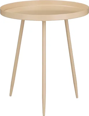 Produktbild von Mica Decorations Flores Beistelltisch - H44 x Ø40 cm - Metall - Beige