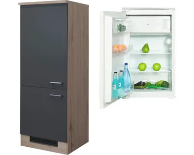 Obrázok produktu pre Skriňa na vstavanú chladničku Flex Well Tiago šírka 60 cm čadičová sivá