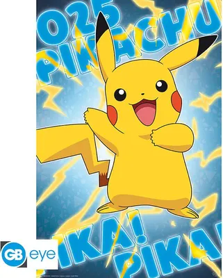 Produktbild von Pokemon Poster: Pikachu Pokemon Deutsch (91,5 cm x 61 cm)
